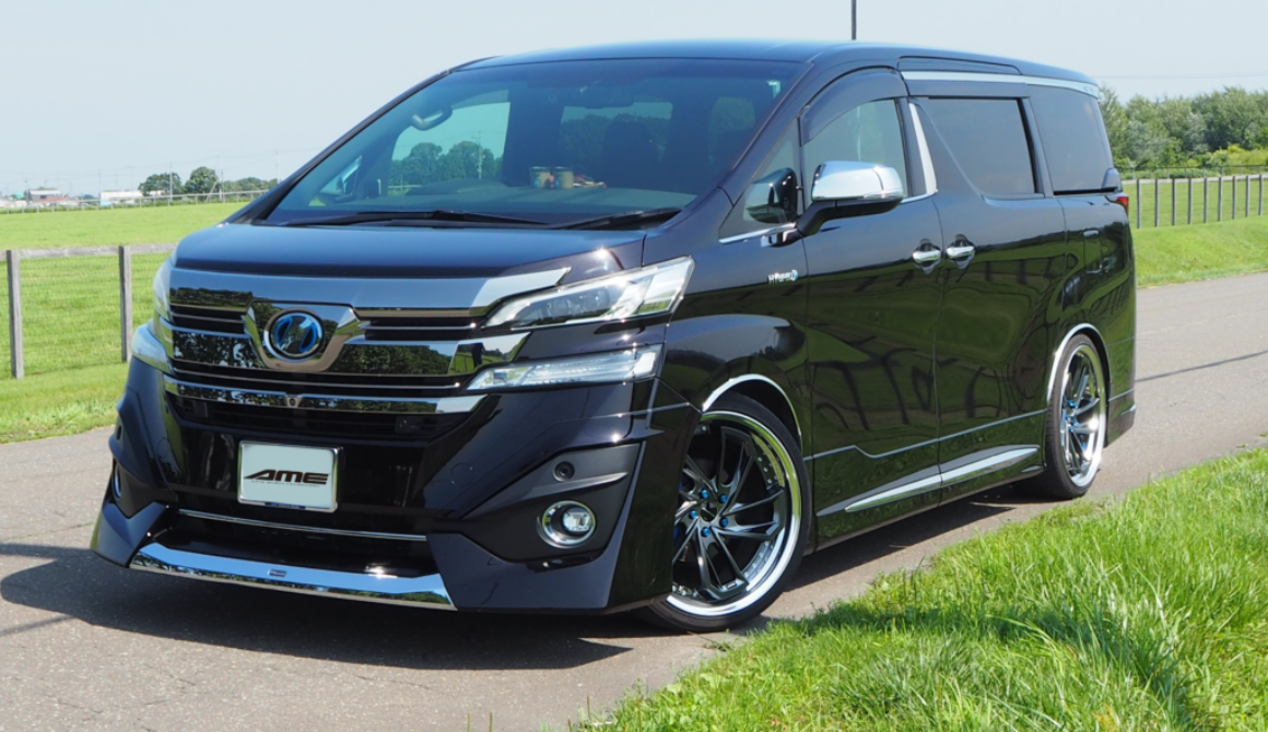 P7280826-2_ナンバープレート修正 TOYOTA VELLFIRE 30系 前期×MODELART REVIVER